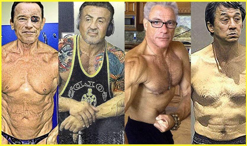 Sylvester Stallone Body Now And Then