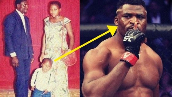 francis ngannou’s transformation from a baby to an adult